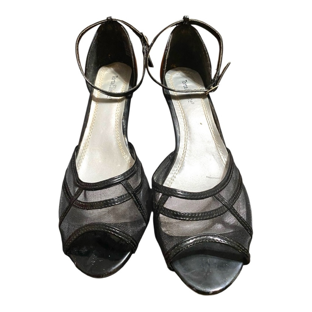 Torta Caliente Black Sophisticated Heels with Ankle Strap 10M